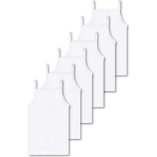 Panfilia %95 Pamuklu Kız Çocuk Ince Askılı Likralı Penye Atlet Fanila Iç Çamaşır 6lı Set