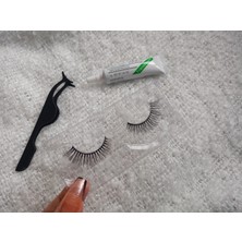 Seburam Collection Cımbız Şeffaf  Yapıştırıcılı Ipek Gerçek Görünümlü Takma Kirpik Set