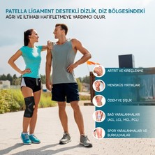 Athlex Med Patella Ligament Destekli Dizlik – Silikon Destekli, 4 Cırt Bantlı Ayarlanabilir Neopren Diz Bandı | Artrit, Menisküs, Bağ Yırtılması, Sporcu Dizliği ve Kas Koruması Sağlar