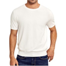 Sow Bisiklet Yaka Triko T-Shirt