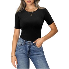 Penny Bisiklet Yaka Triko T-Shirt