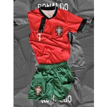 Çocuk Crıstıano Tişört Şort Alt Üst Takım - Ronaldo Alt Üst Takım