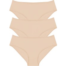 Kadın 3'lü Ten Slip Külot - Özel Premium Paketinde