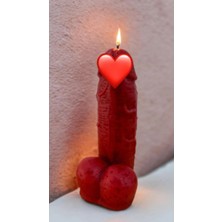 Aresmumatölyesi Esprili Kalın 15 cm Dekoratif Mum