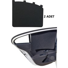 Oto Güneşlik Perde Yan Cam Güneş Önleyici Aksesuar  Siyah Keçe Tüm Araçlar Için
