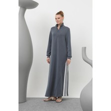 Loreen 20600 Kadın Tiktak Detaylı Fermuarlı Modal Elbise