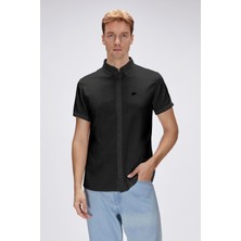 Bad Bear Tindra Siyah Kısa Kollu Erkek Gömlek