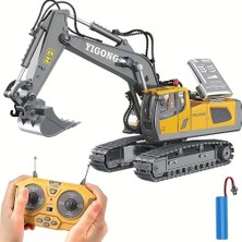 Uzaktan Kumandalı Ekskavatör Full Fonksiyon 11 Kanallı Alaşımlı Metal Yapı, 2.4ghz Kablosuz, USB Şarj Edilebilir 18650 Lityum Pil, Hava Koşullarına Dayanıklı, Çalışma Voltajı ≤36V, Çocuklar Için