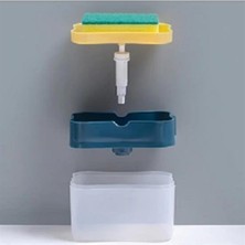 Pratik Tek Elle Kullanım Sabunluk Sünger Tutucu - 380ML Kapasiteli Mutfak Organizer