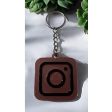 Instagram Nfc Anahtarlık Bronz