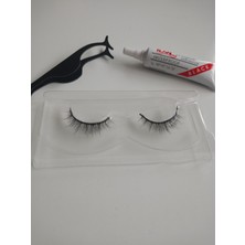 Seburam Collection Gerçek Kirpik Görünümlü Cımbız Yapıştırıcılı Takma Kirpik Set