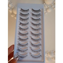 Seburam Collection 10'lu Çok Kez Kullanımlı İpek Takma Kirpik Doğal Hacimli Dolgun Uzunlukta İpek Takma Kirpik