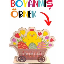 Bir Lazer 2 adet Sevimli Civciv ve Renkli Yumurtaları Ahşap Boyama Etkinlik Eğitici Montessori Çocuk Gelişim Oyuncağı
