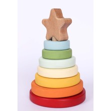 Ahşap Montessori Yıldız Kule Oyuncak