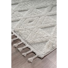 Yumuşak Bukleli ve Havlı Iskandinav Dokuma Halı Oturma Odası Salon Mutfak Yolluk Antre