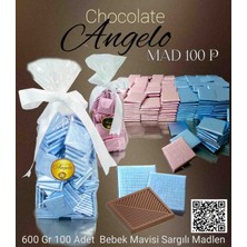 BSC Chocolate Angelo 100 Lü 600 gr Bebek Mavisi Sargılı Madlen Çikolata