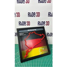Nürburgring Tablo Ahşap Poster Dekoratif