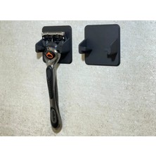 2 Adet Tıraş Bıçağı Tutucu Banyo Düzenleyici - Jilet Askısı Yapışkanlı