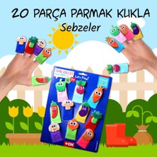 Tox Sebzeler 10 Parça Parmak Kukla , Eğitici Oyuncak T104