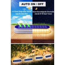 Technosmart 1ADET Solar Premium Kalite 30LEDLI Dekoratif Zemin Bahçe Aydınlatma Güneş Enerjili