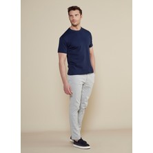 Brooks Brothers Bisiklet Yaka Lacivert Erkek T-Shirt BBSS25MTS011
