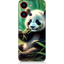 Teknomeg Reeder S19 Max Pro S Zoom Uyumlu Panda Yaprak  Desenli Silikon Kılıf