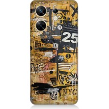 Teknomeg Infinix Zero 30 4g Uyumlu Karma Grafik  Desenli Silikon Kılıf