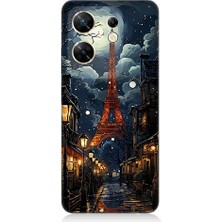 Teknomeg Infinix Zero 30 4g Uyumlu Paris Sokakları  Desenli Silikon Kılıf