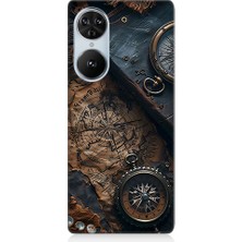 Teknomeg Reeder S19 Pro S Edge Uyumlu Eski Harita  Desenli Silikon Kılıf