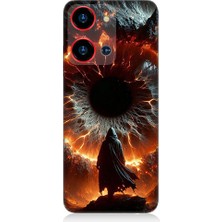 Teknomeg Reeder S19 Max Pro S Zoom Uyumlu Ateş Çemberi  Desenli Silikon Kılıf