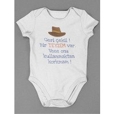 Sevbano Bir Teyzem Var ve Onu Kullanmaktan Korkmam ! Yazılı Pamuklu Yumuşak Unisex Çıtçıtlı Body Zıbın