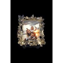 Kelebek Desenli Polyester Fotoğraf Çerçevesi