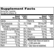 One A Day Teen For Him Multivitamin Gummies60 Çiğnenebilir Tablet