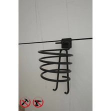 Güçlü Yapışkanlı Kancalı Siyah Fön Makinesi Askısı Saç Kurutma Makinesi Tutacağı Yapışkanlı