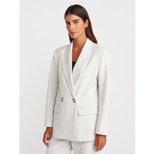 60767 Blazer Ceket-Açık Gri