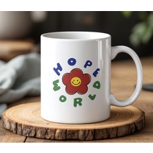 BB Design Choose Happy Tasarımlı Beyaz Seramik Baskılı Kupa Bardak 330 ml