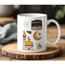BB Design Ramazan Ayı Tasarımlı Beyaz Seramik Baskılı Kupa Bardak 330 ml