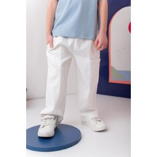 Erkek Çoçuk Çep Detaylı Lastikli Pantolon - Siyah