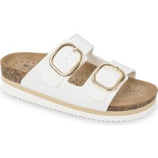 Kadın Terlik VG4801T Valleverde Nabuk Slipper Bianco