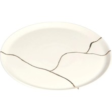 Porland Spirits Altın Yaldız Düz Tabak 28 cm 6 Adet