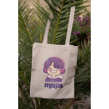 K-Pop Hyujin Baskılı Ham Bez Çanta