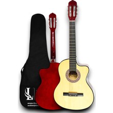 Furia CG-3901NT Klasik Gitar 4/4 Sap Ayarlı Kesik Kasa Full Set - Natural