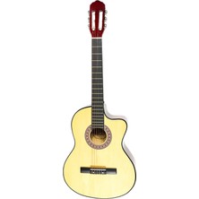 Furia CG-3901NT Klasik Gitar 4/4 Sap Ayarlı Kesik Kasa Full Set - Natural