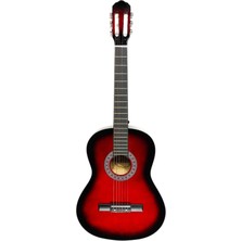 Furia CG-3902RD Klasik Gitar 4/4 Yetişkin Boy Sap Ayarlı Full Set - Kırmızı