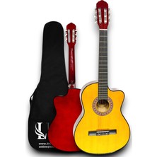 Furia CG-3901Y Klasik Gitar 4/4 Sap Ayarlı Kesik Kasa Full Set - Sarı
