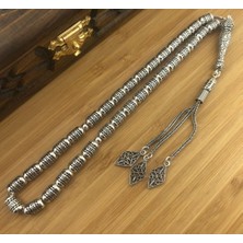 925 Ayar Gümüş Kapsül Kesim Fizyon Tesbih Model 10