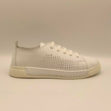 Daisy Beyaz Gerçek Deri Kadın Sneaker