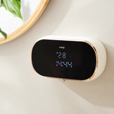 Mioji Mio SM01 Saatli 2000MAH Şarjlı Dijital Ekranlı 350ML Köpük Sabunluk Dispenser - Beyaz