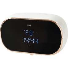 Mioji Mio SM01 Saatli 2000MAH Şarjlı Dijital Ekranlı 350ML Köpük Sabunluk Dispenser - Beyaz