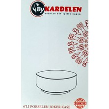 Bykardelen 12 cm 6lı Joker Kase Çizgili